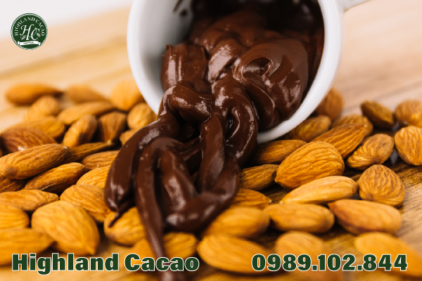Bột ca cao không đường và món socola hạnh nhân thơm ngon, bổ dưỡng