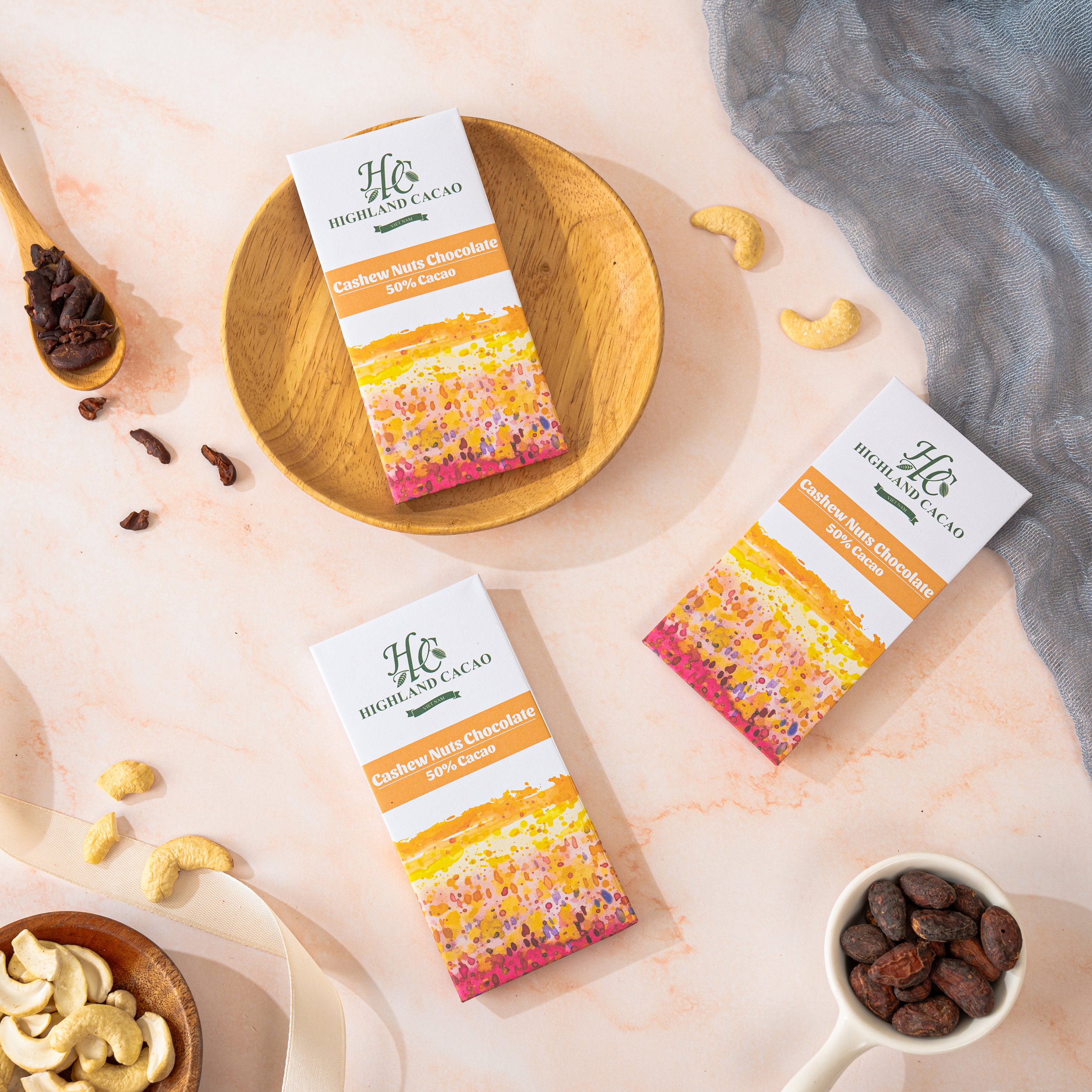 Socola Hạt điều Bean to bar