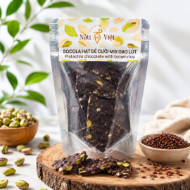 Socola hạt dẻ cười mix gạo lứt 90gram